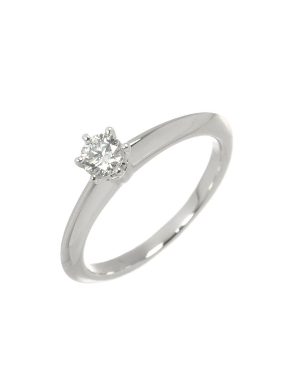 Tiffany & Co Solitaire Diamond I IF Ring Platinum